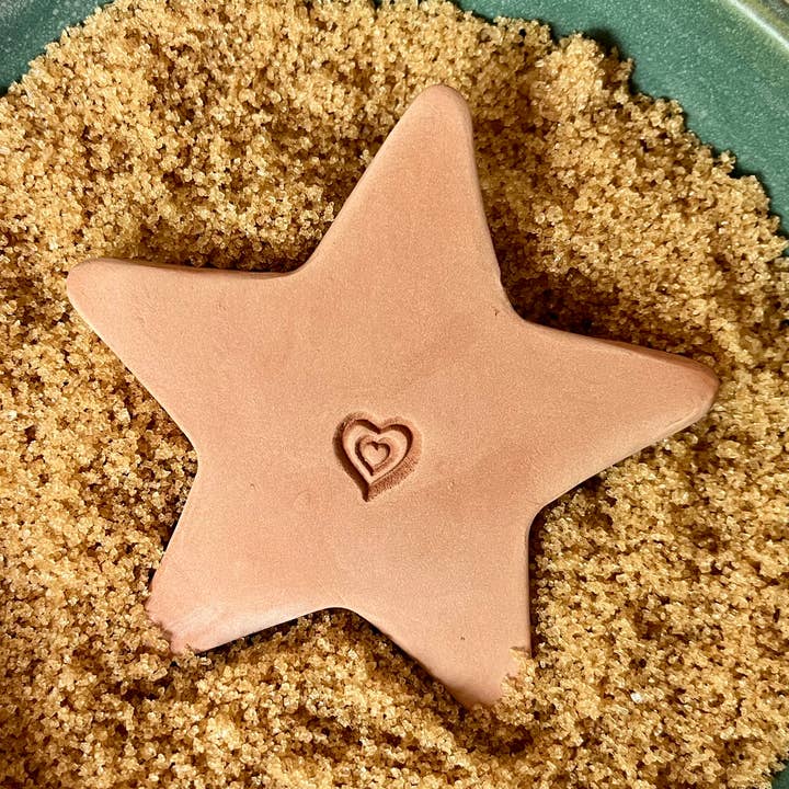 Sukker Saver Eller Essential Oil Diffuser- Stjerne med hjerte for engroshandel hos Centered Vessel - Functional Artisan Pottery