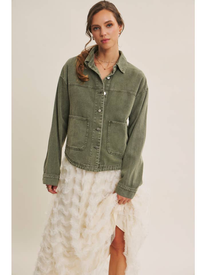 in february - Wholesale Jacket - Women's - ONE OF A KIND WASHED COTTON TWILL UTILITY OVERSIZED JACKET12