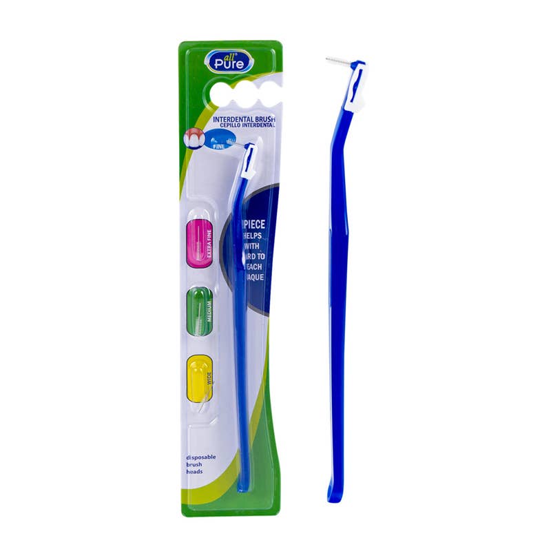 Deluxe Import Trading - Wholesale Toothbrush - Interdental Brush - 4 Piece Set - Disposable Brush Heads0