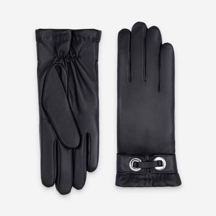 Glove Story – wholesale Gloves – Women's – Lamb leather gloves - 100% cashmere - 21556CA