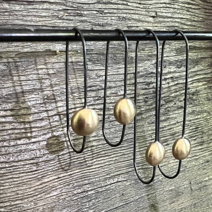 Infinita Drop Earrings - Brass for wholesale by Martini Metal Craft