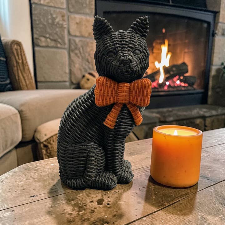 Gia Roma - Wholesale Decorative Figurine - Black Cat Decoration, Farmhouse Halloween Home Decor Statues12