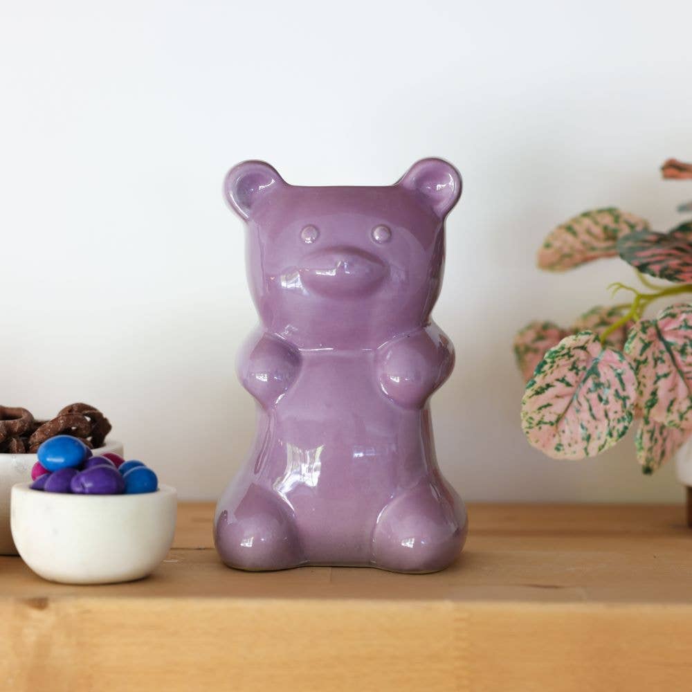 Flora Bunda Inc - Wholesale Vase - Lilac Ceramic Gummy Bear Vase3