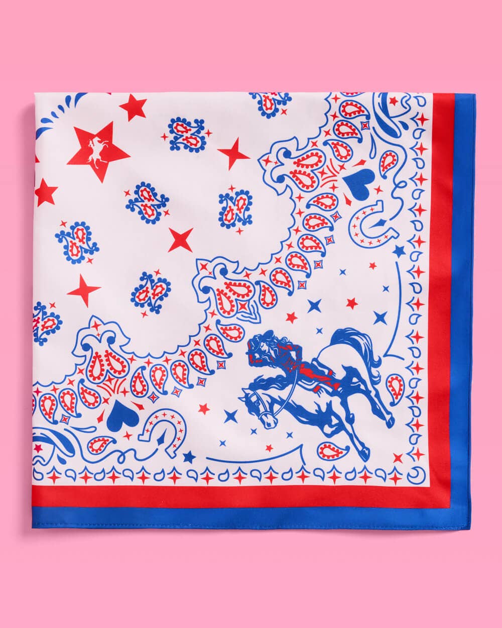 xo, Fetti - Wholesale Bandana - Women's - American Girl Bandana - red white and blue bandana, USA, Cowboy, 4th July4