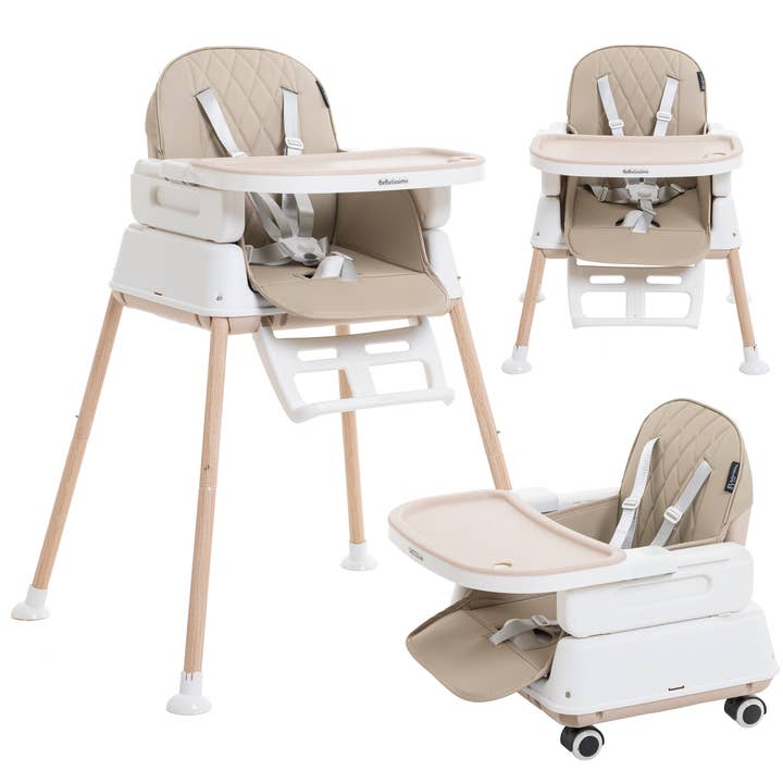 BEBELISSIMO - Silla Alta Evolutiva para Bebé - Ajustable - desde 6 meses hasta 20 kg - 5 modos - beige para venta al por mayor de Bebelissimo J'aime