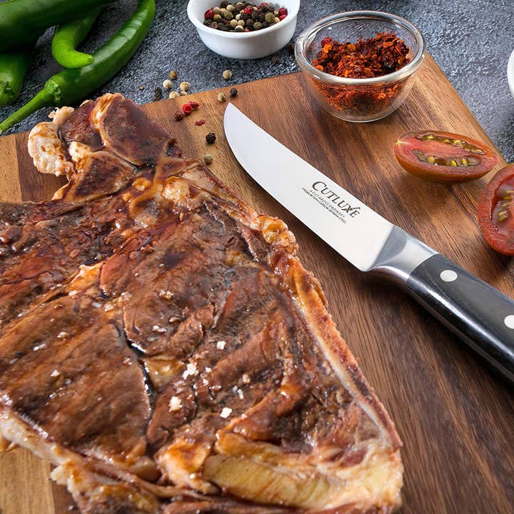 Cutluxe - Wholesale Knife Set - Straight Edge Steak Knives Set | Artisan Series