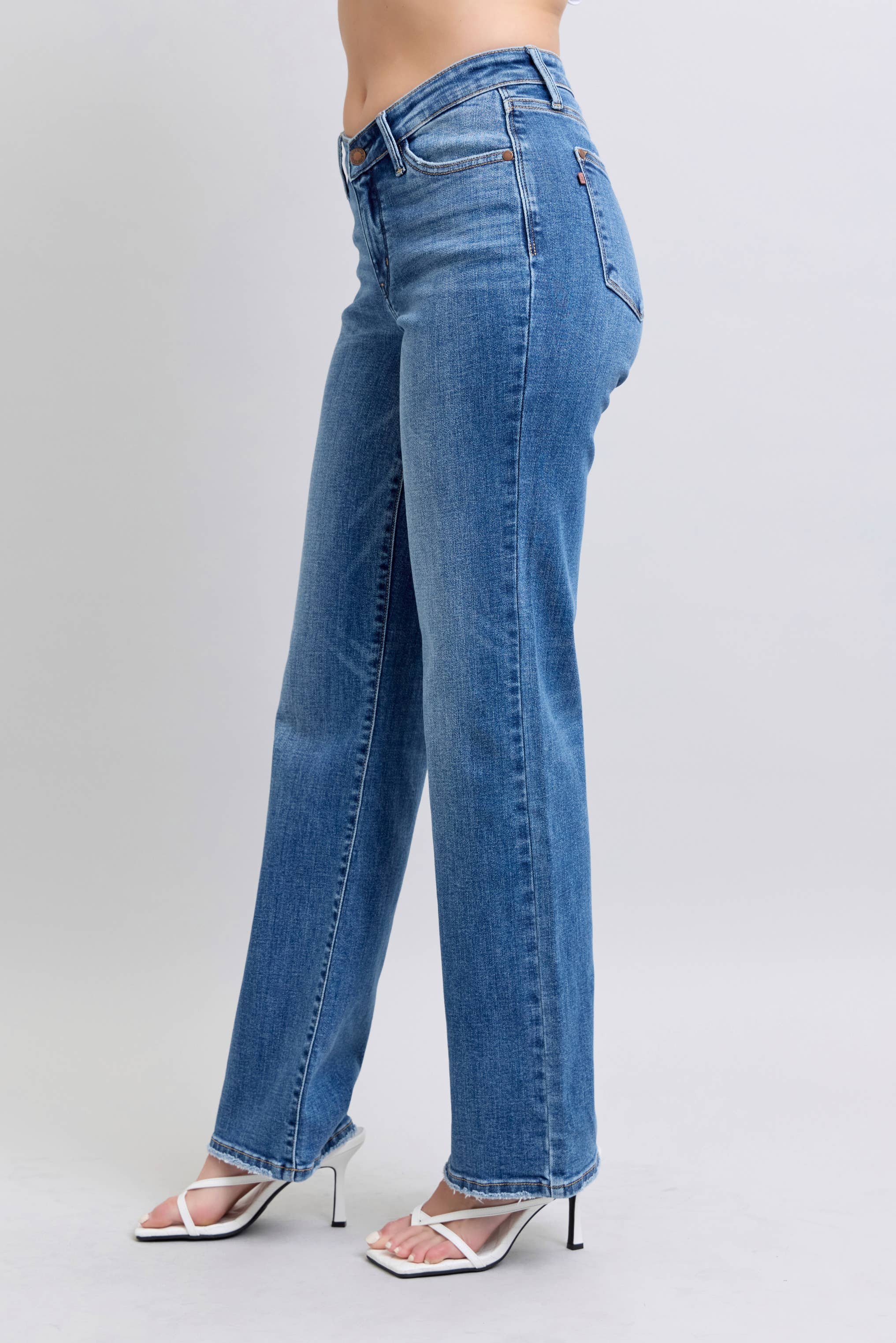 DK High Waisted V-Front WB Vintage Wash Straight Fit for wholesale on Faire6