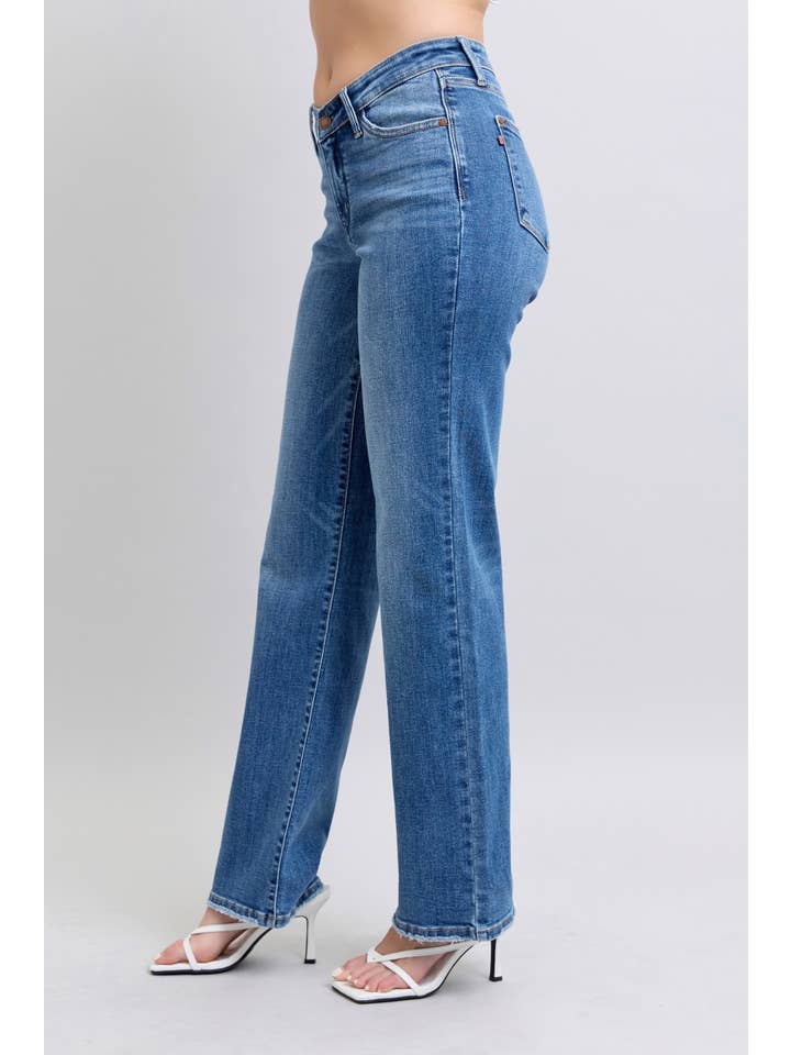 DK High Waisted V-Front WB Vintage Wash Straight Fit for wholesale on Faire6