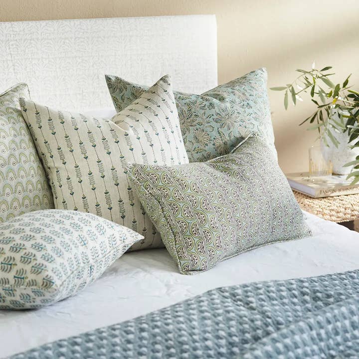 Walter G - Wholesale Throw pillow cover - Burano Wasabi Pillowcase3