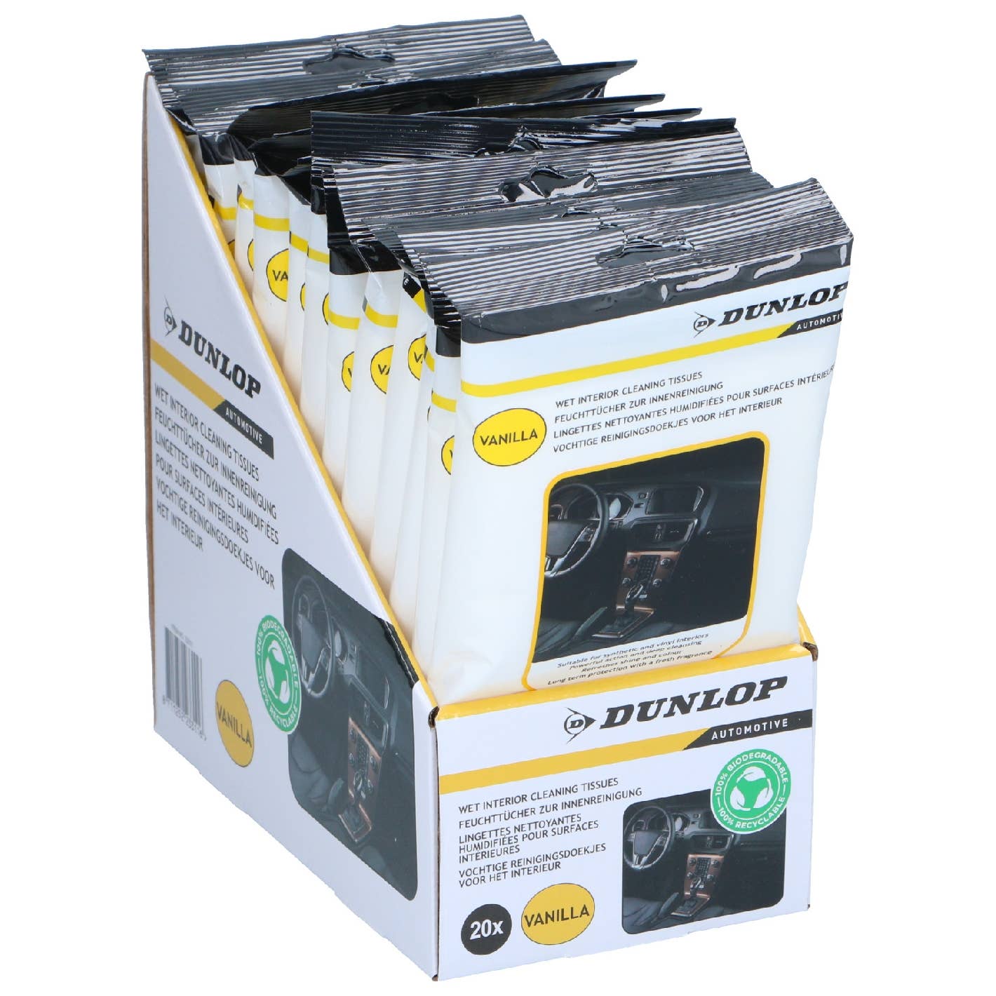 Jactal - Wholesale Automotive Cleaning Products - 20 Vanilla Car Cleaning Wipes0