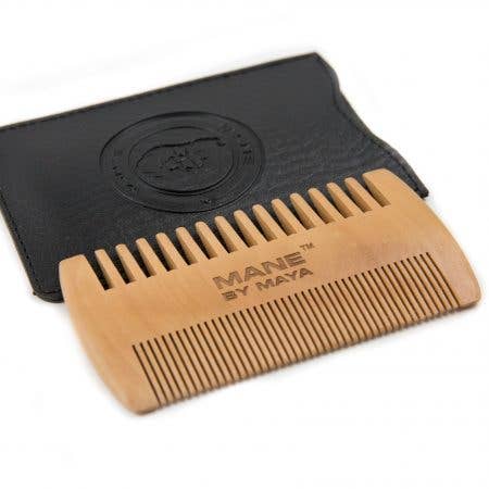 MAYA Cosmetics - Wholesale Beard Brush/Comb - Wooden Beard Comb