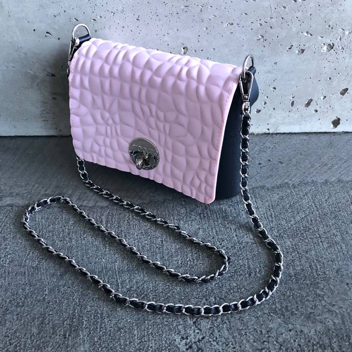 Pink on Black with Interwoven Chain for wholesale by Moost Bags