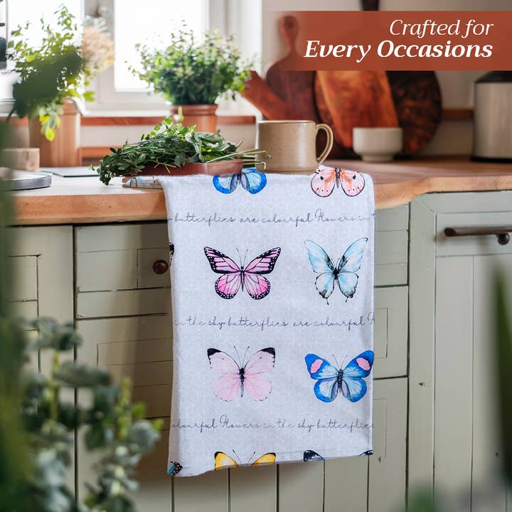 Maison d'Hermine - Design in Every Thread - Wholesale Tea Towel - Kitchen Towels 100% Cotton - Set of 3 - Blossoms In Spring4