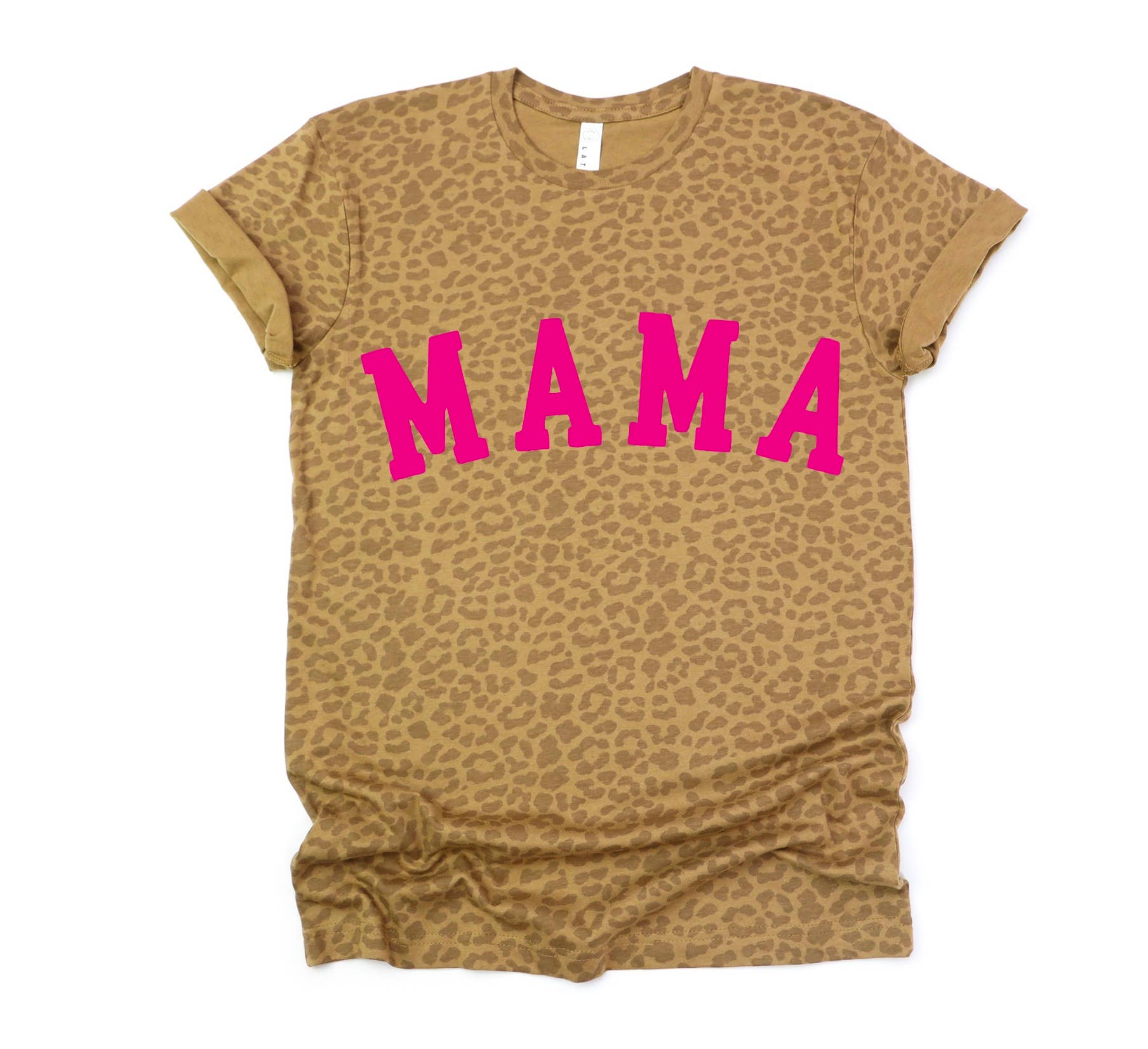 Par.tees by Party On! - Wholesale Screen Printed T-Shirt - Women's - MAMA Leopard Cheetah Animal Hot Pink  Print Mom Graphic Tee0
