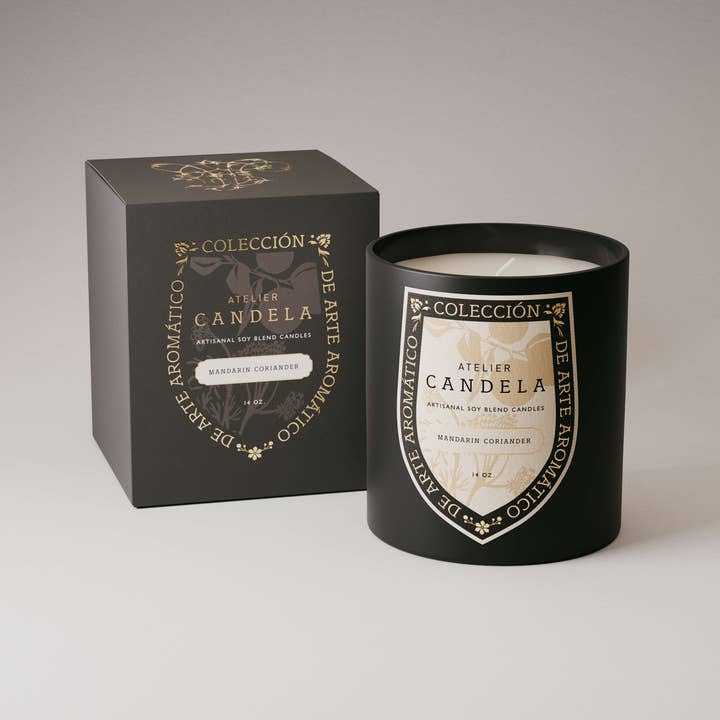 Atelier Candela - Wholesale Jar/Filled Candle - Mandarin Coriander 14oz (6 Pack)1