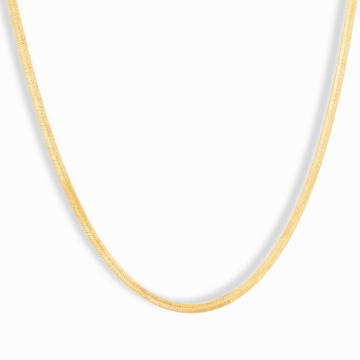 Gold Florence Herringbone Necklace for wholesale on Faire0
