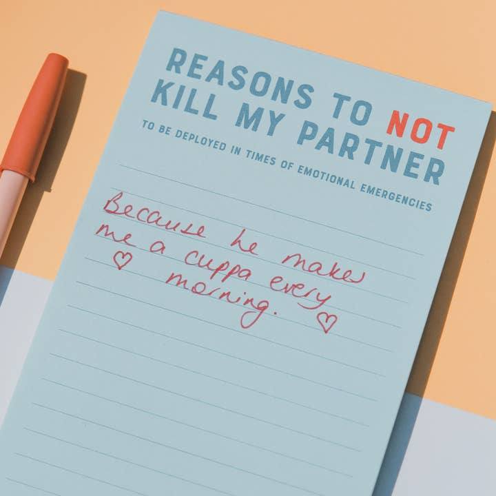 REMOVED BRAND - Vendita all'ingrosso Bloc notes - Motivi per non uccidere il mio partner Notepad1