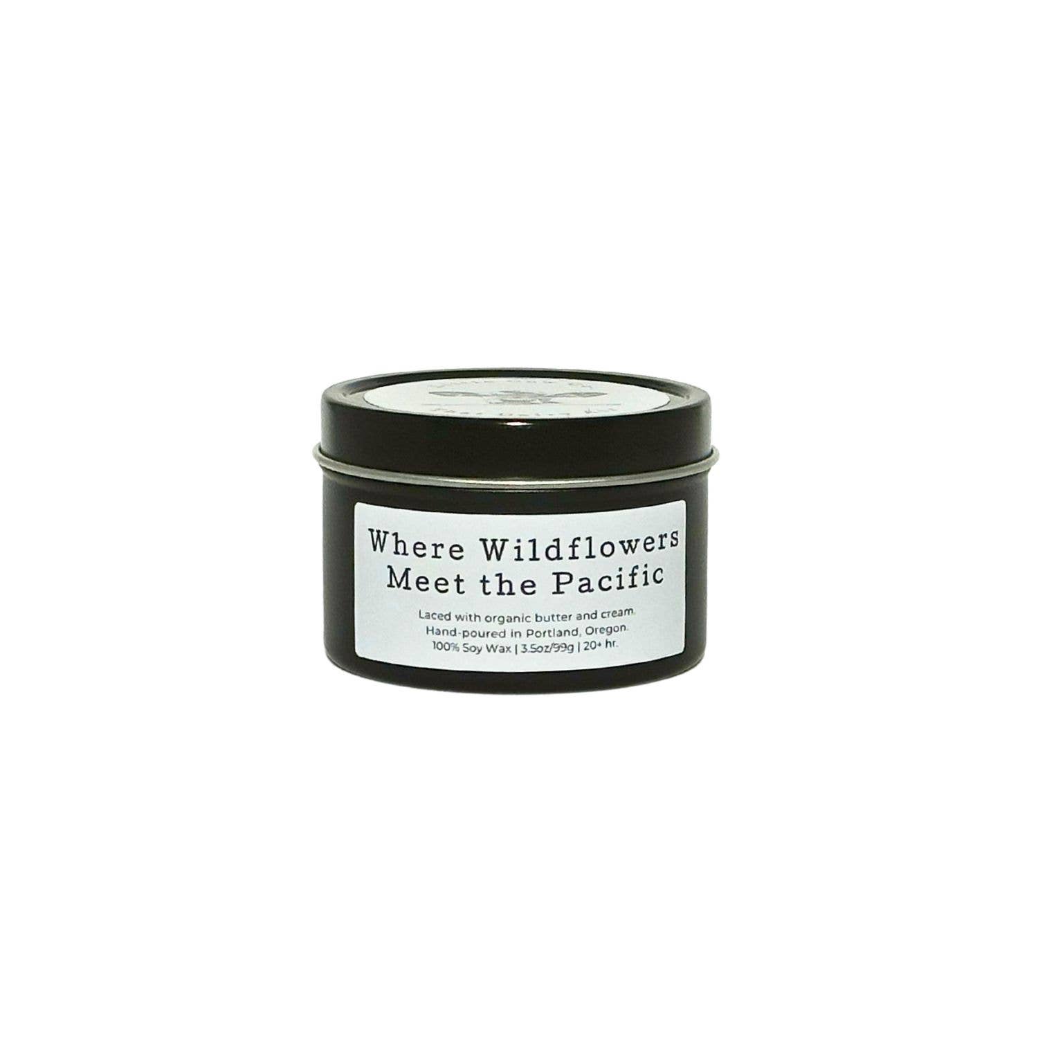 Little Cow Co - Wholesale Travel Candles - Where Wildflowers Meet the Pacific - Travel Tin