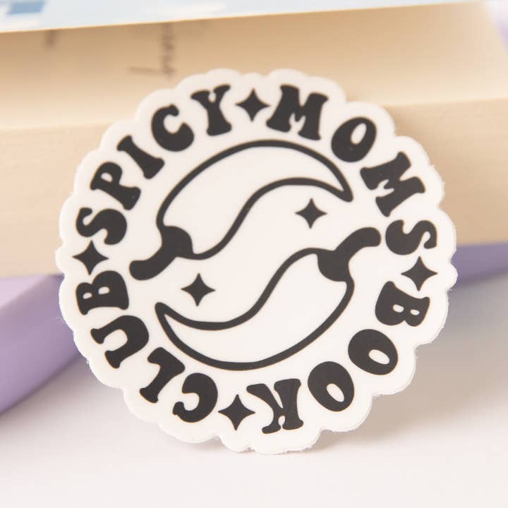 Spicy Moms Bookclub Sticker for wholesale by The Blush Hut