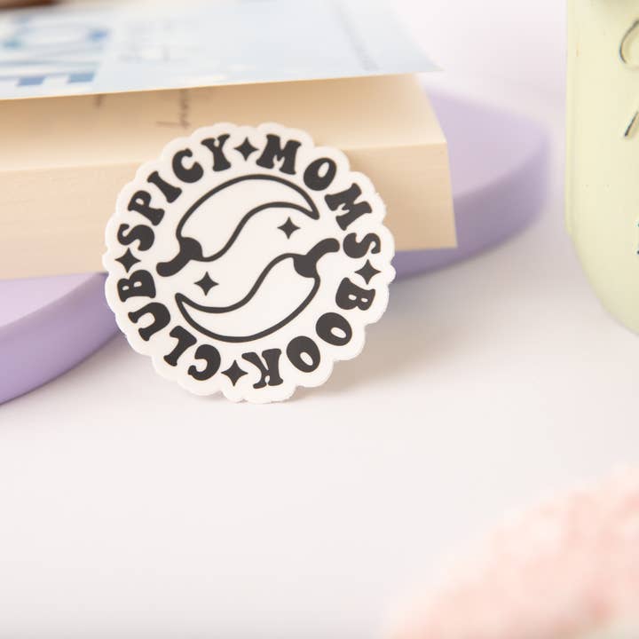 Spicy Moms Bookclub Sticker for wholesale by The Blush Hut