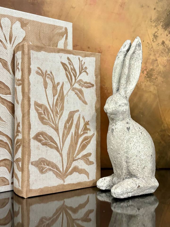 10"H WILLOW WEATHERED RABBIT for wholesale by The Light Garden Collection