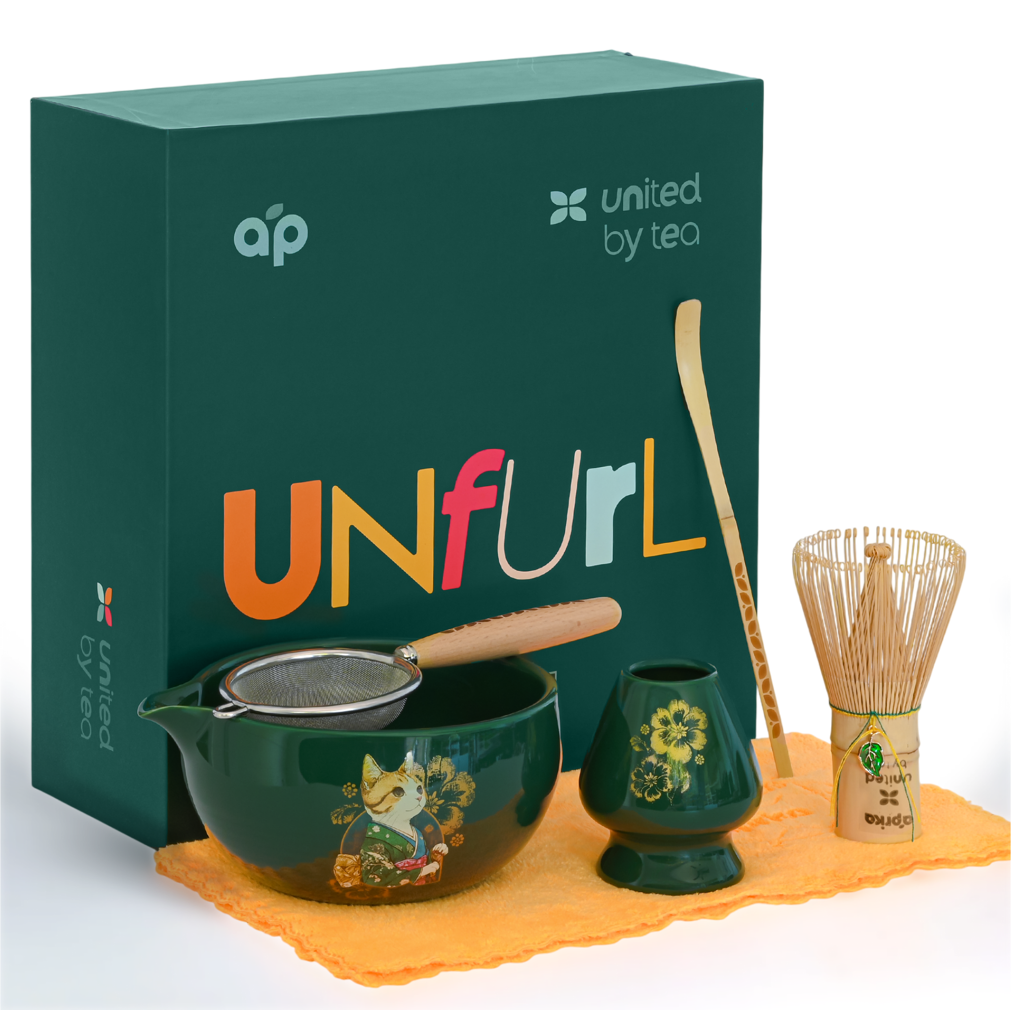Aprikalife - Vente Service à thé - Coffret Cadeau Découverte Matcha Cérémonial (6 pcs) pour Noël2