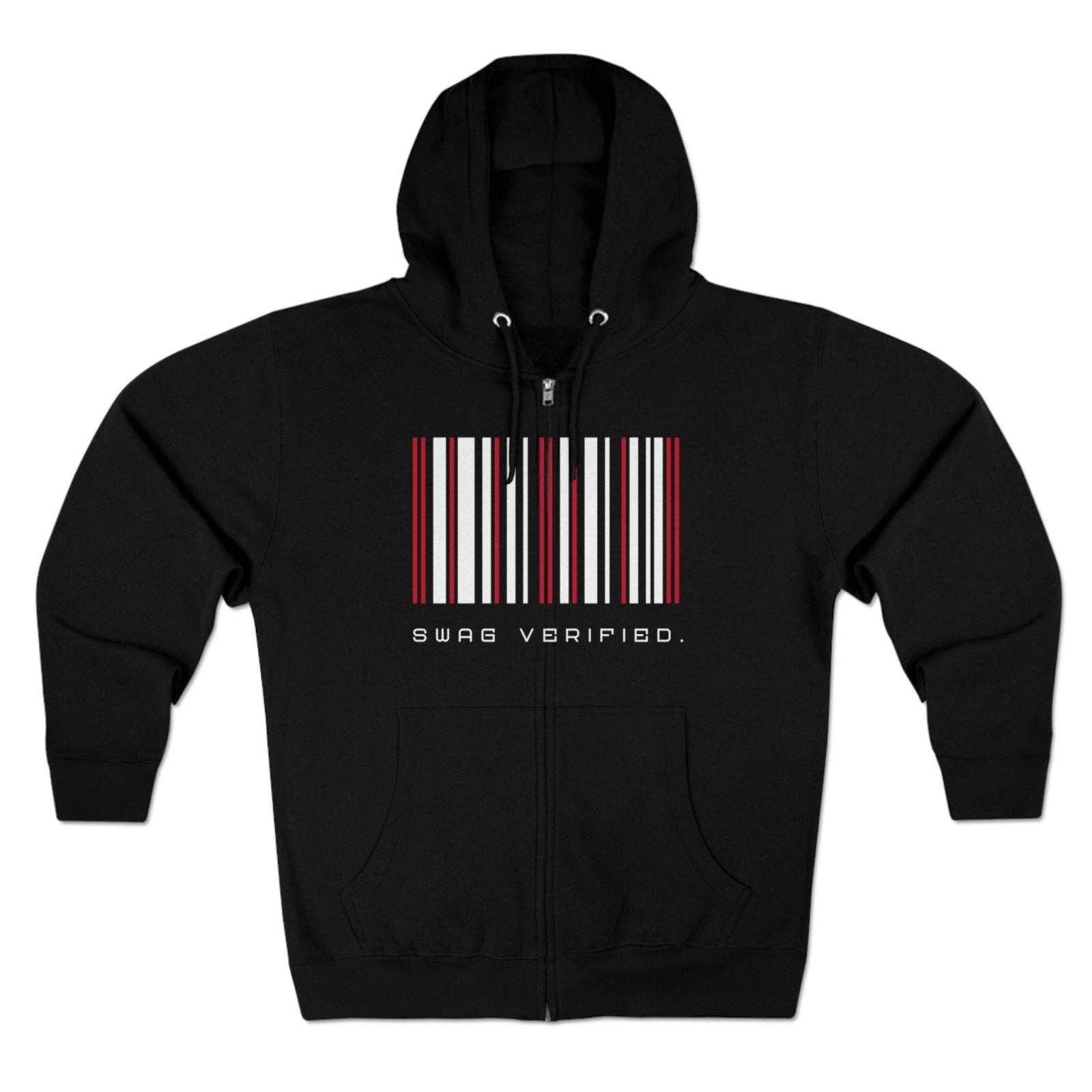 Ohhh So Swag - Wholesale Hoodie - Unisex - Swag Verified. Barcode Unisex Premium Full Zip Hoodie | US2