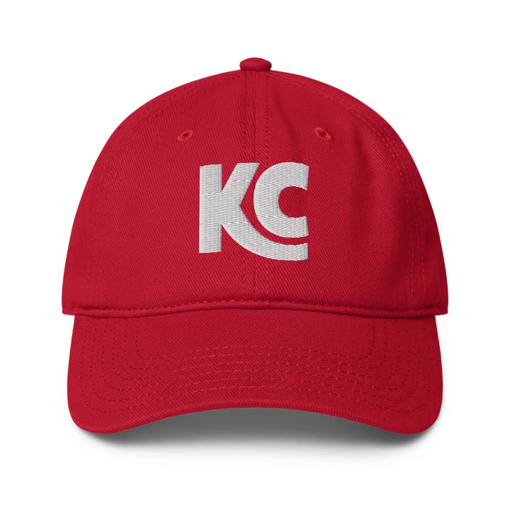 Embroidered KC Dad Hat for wholesale by Thread Friday