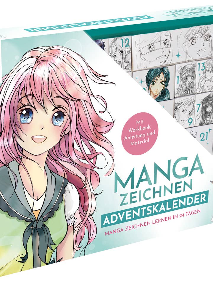 Manga drawing advent calendars for wholesale by frechverlag TOPP & BusseSeewald