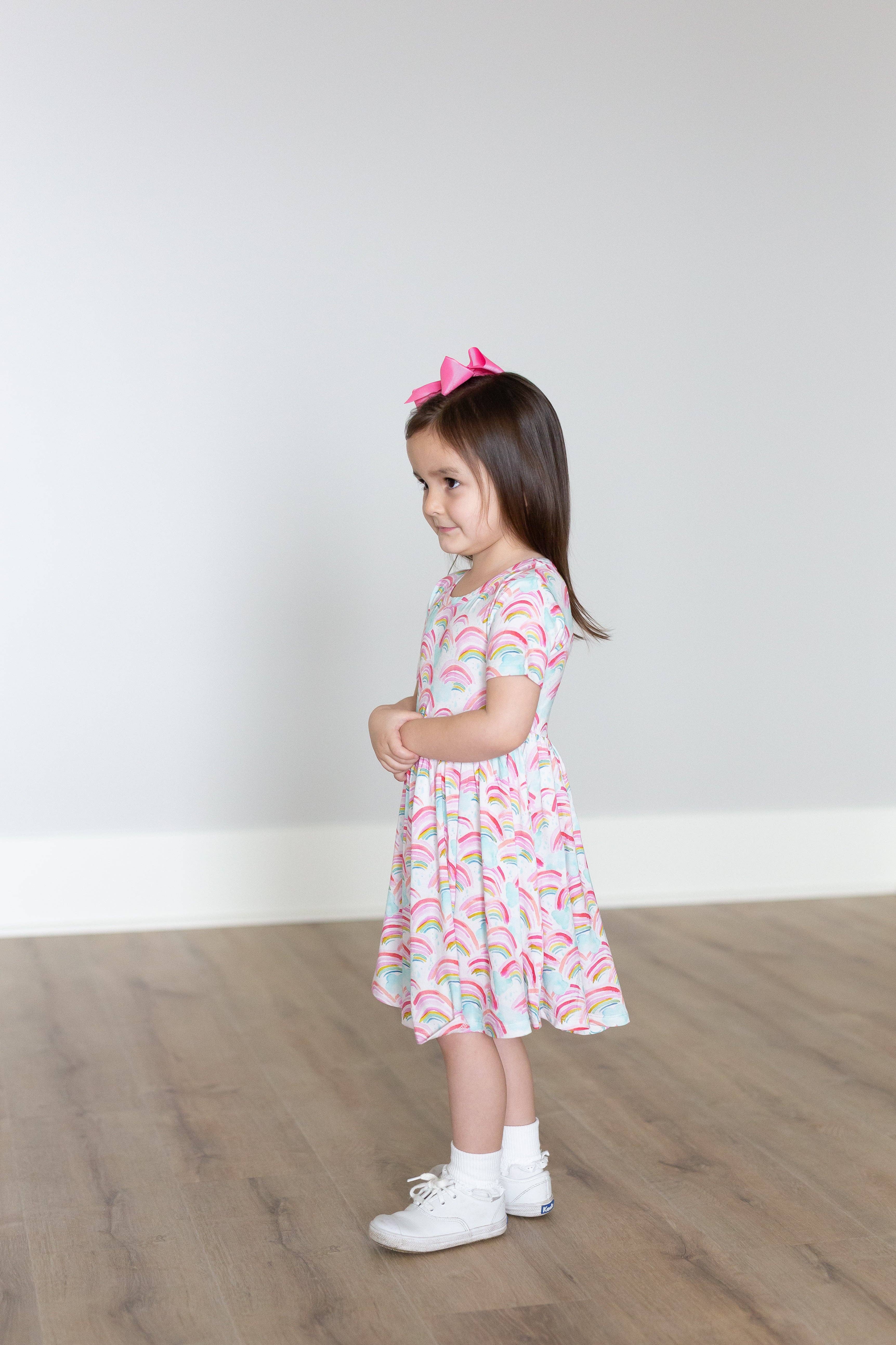 Sweet Bay Clothing - Wholesale Dress - Kids - Rainbow Twirl Dress4
