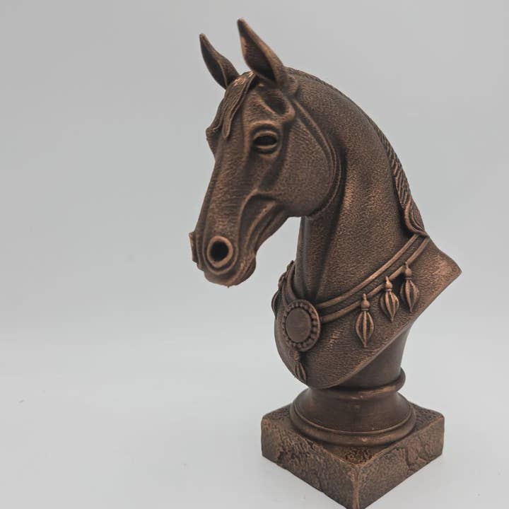 Bust of a horse statue - home decor horse lover gift handpainted ornament for wholesale by 3DijkstraFinds