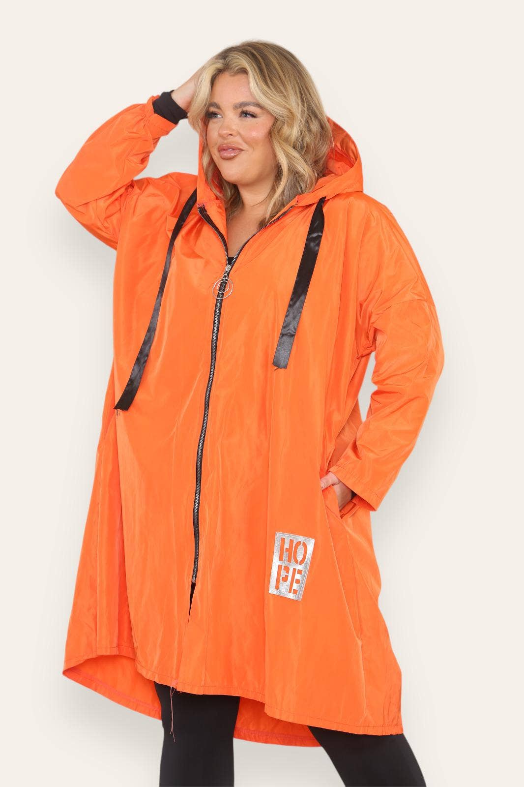 Miss Bold - Wholesale Raincoat - Women's - Oversized Hooded Rain Mac39