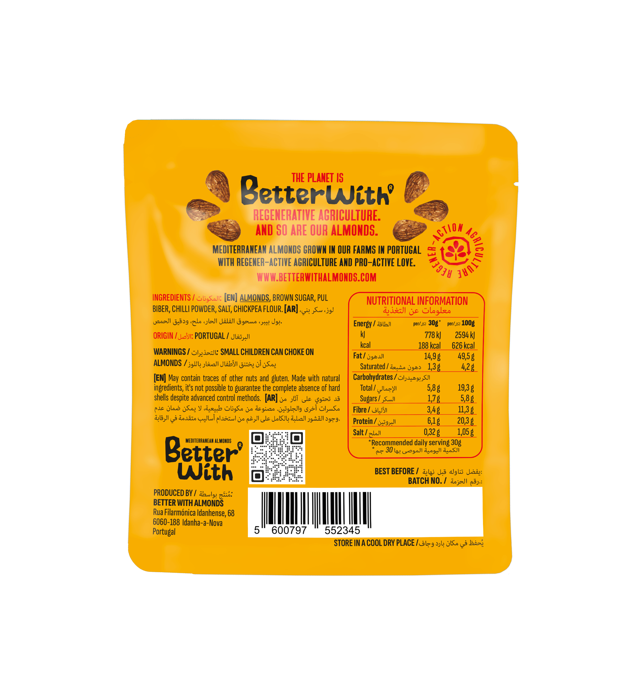 Better With Almonds - Venta al por mayor Frutos secos - Almendras con chili - 30 g2