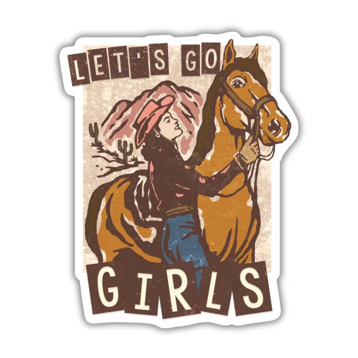 Let's Go Girls Country Western Sticker for wholesale by Hazy Holler Goods