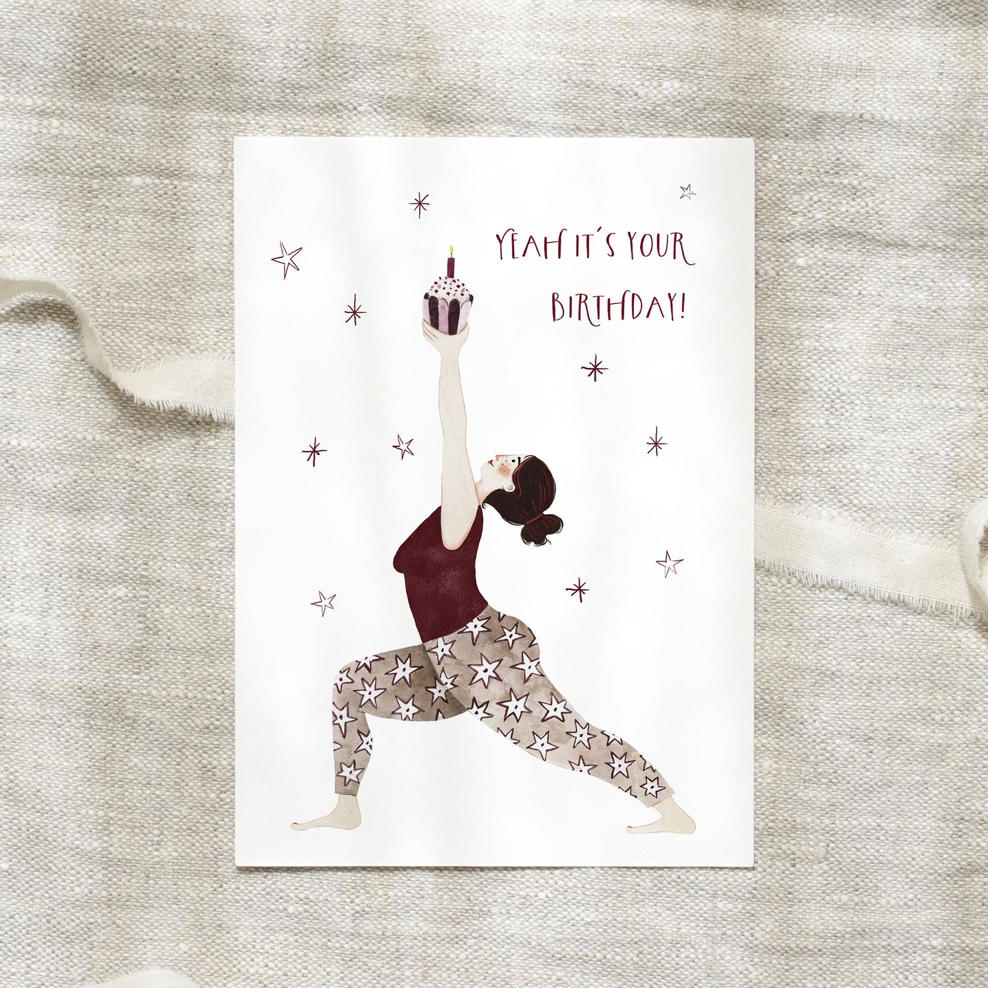 Leo La Douce GmbH - Wholesale Postcard - Postcard · Birthday | Yoga2