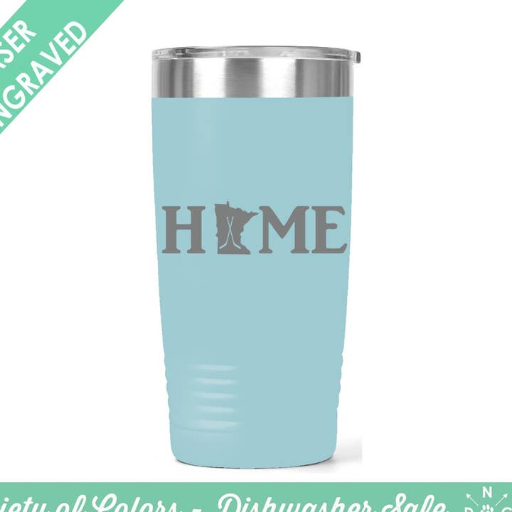 Accueil Hockey Minnesota Tumbler - Gobelet de hockey - Hockey Mom pour la vente par Northern Country Girl Designs, LLC