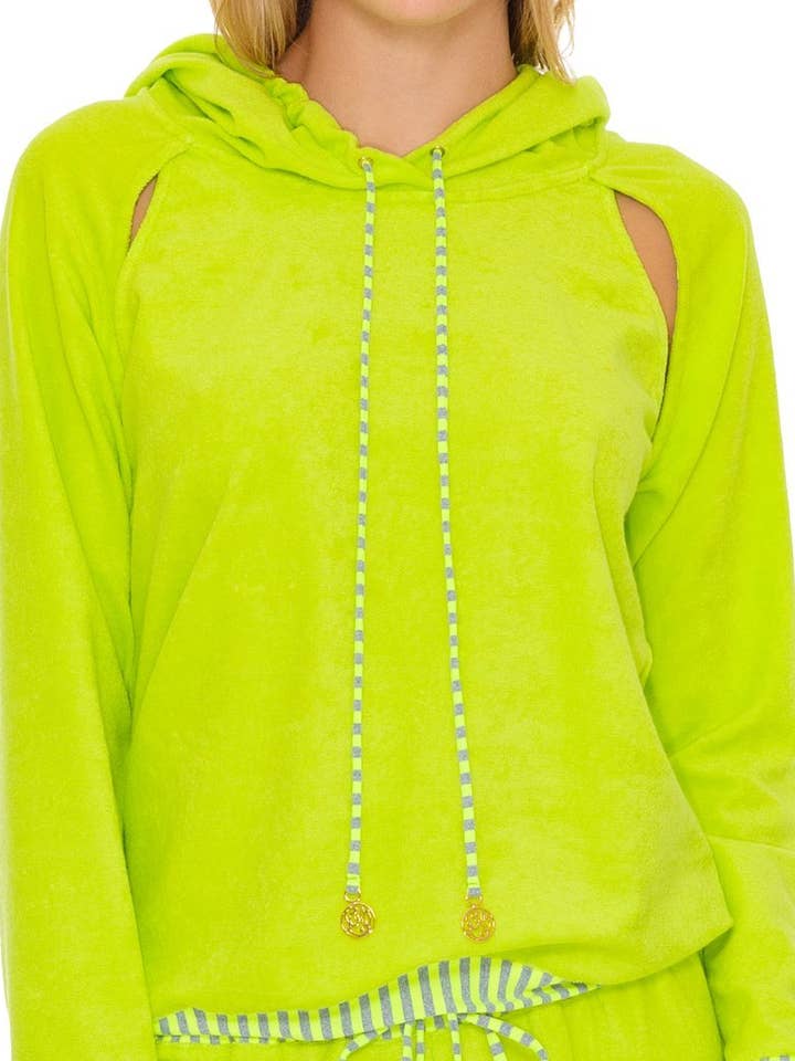 GLOW BABY GLOW - Hoodie Cut Out Jacket for wholesale by Luli Fama