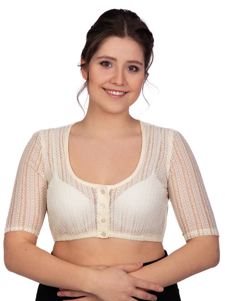 Edelnice Trachtenmode GmbH & Co. KG - Wholesale Blouse - Women's - Dirndl Blouse Kassandra Beige0