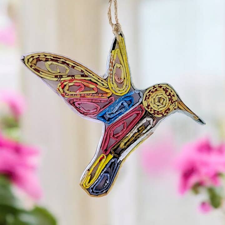 Ornamento Hummingbird - Papel Reciclado por atacado de The Upcycled Paper Company