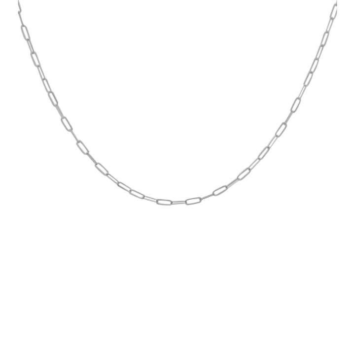 Paperclip Chain Necklace - Small (Silver) for wholesale by Anna Janelle Jewelry