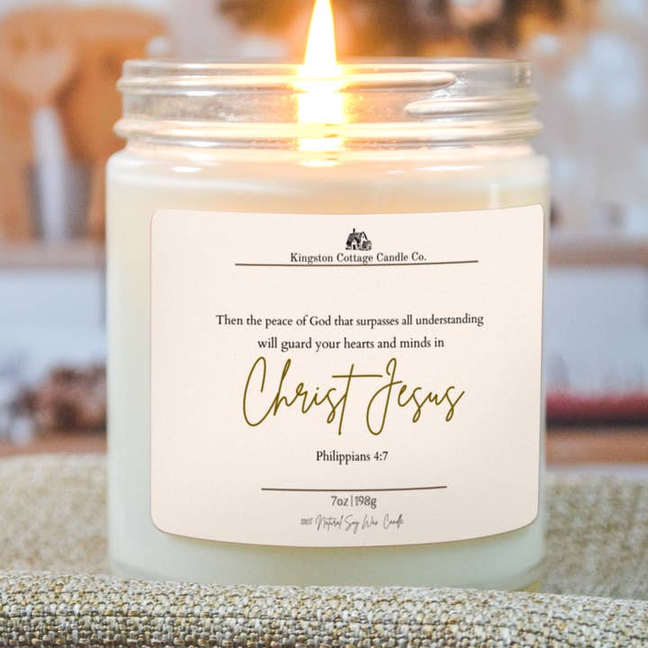 Kingston Cottage Candle Co. - Wholesale Jar/Filled Candle - Peace That Surpasses Candle