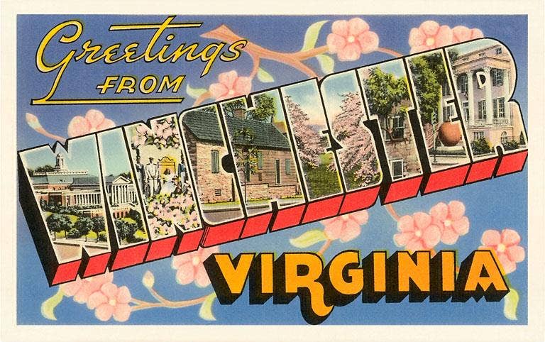 Found Image Press - Wholesale Stationery/Notecard Set - Greeting Card VA-192 Greetings from Winchester0