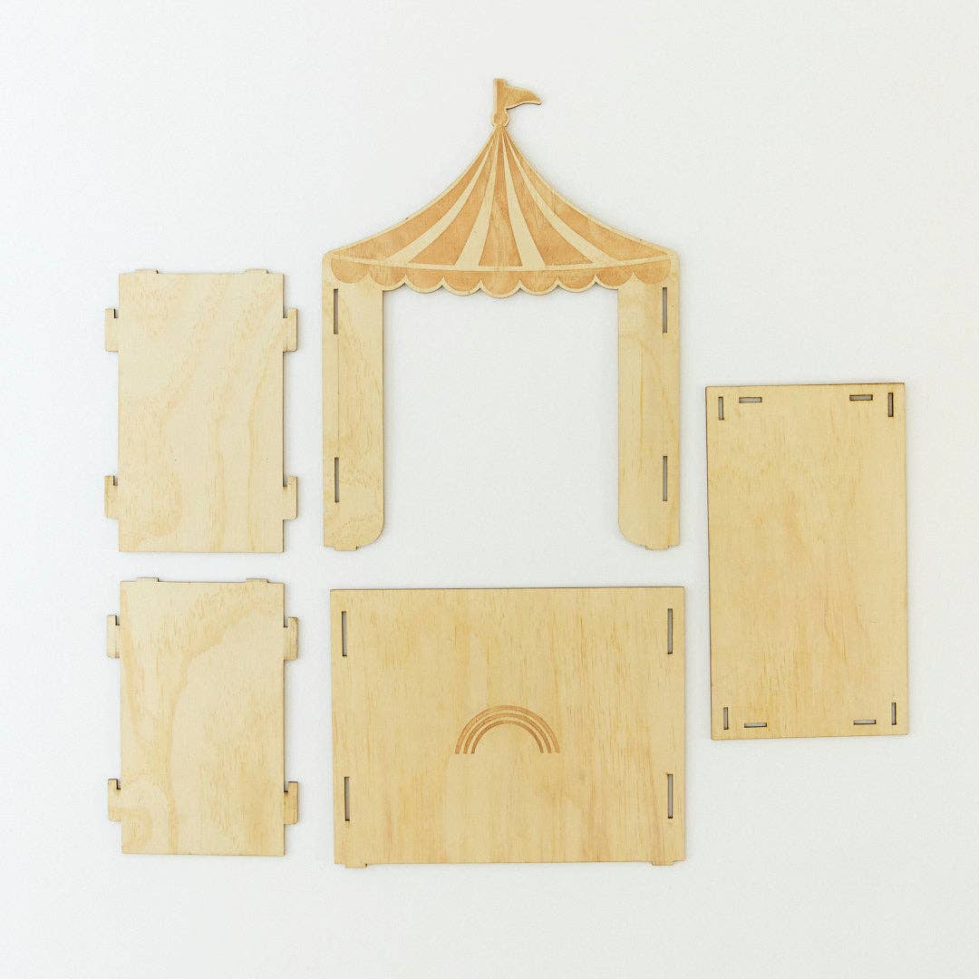 Sarah’s Silks - Wholesale Wood Toy - Kids - Wooden Circus Tent1