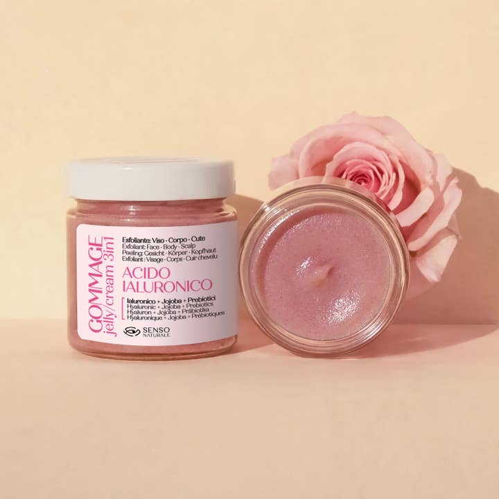 Gommage Jelly Cream HYALURONSYRA - 3 i 1 Ansikte och Kropp för wholesale av SENSO NATURALE