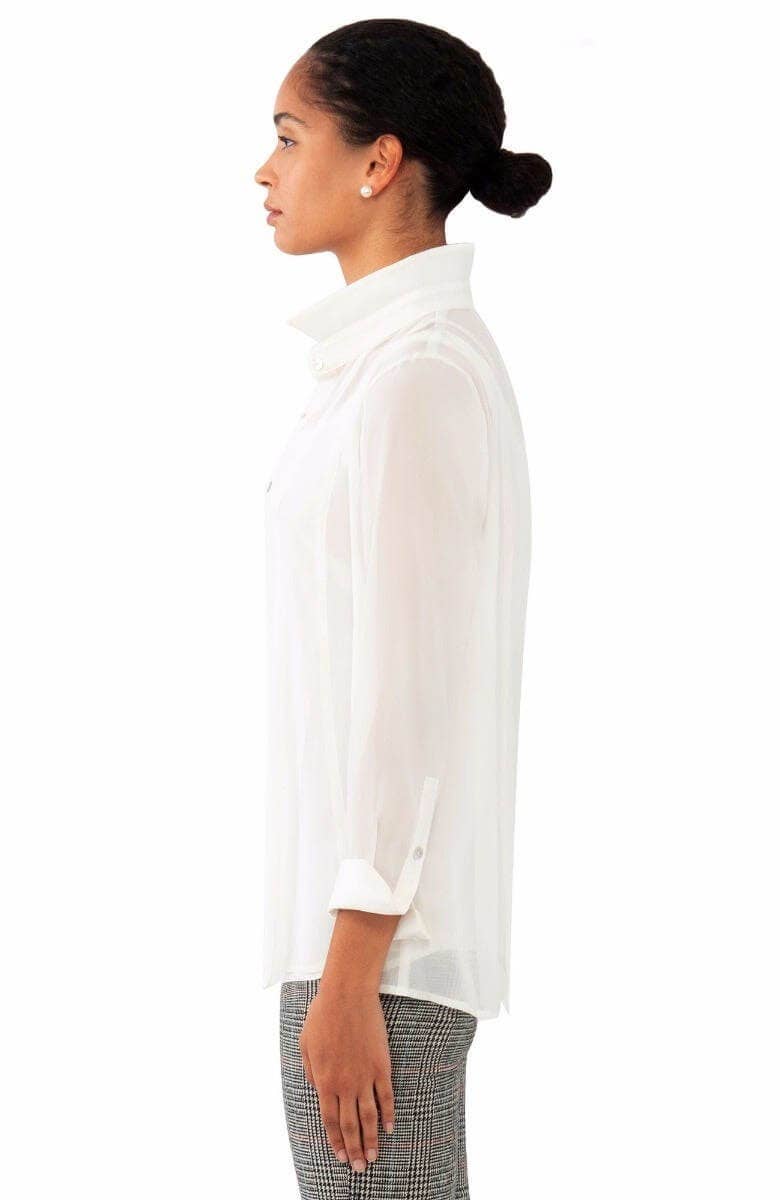 Gretchen Scott LLC - Wholesale Blouse - Women's - Chiffon Seamed Top11