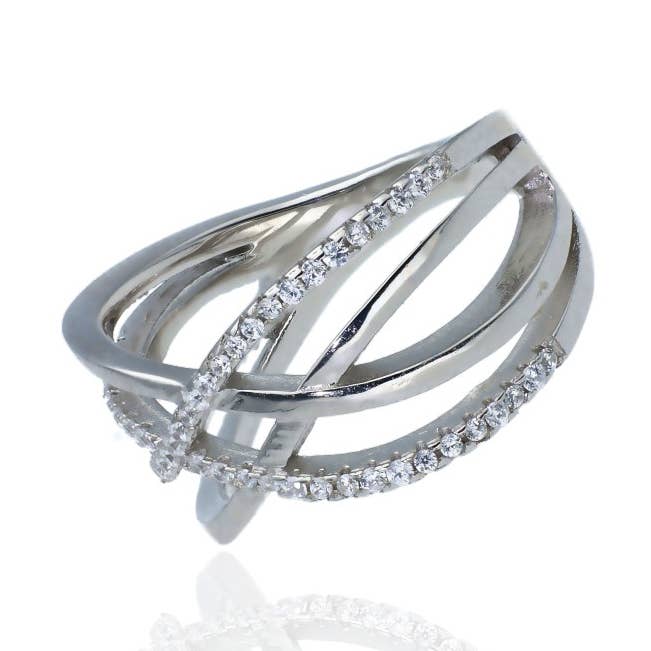 Sterlingsilberring Kreuzwege für den Großhandel von Las Joyas de Amanda