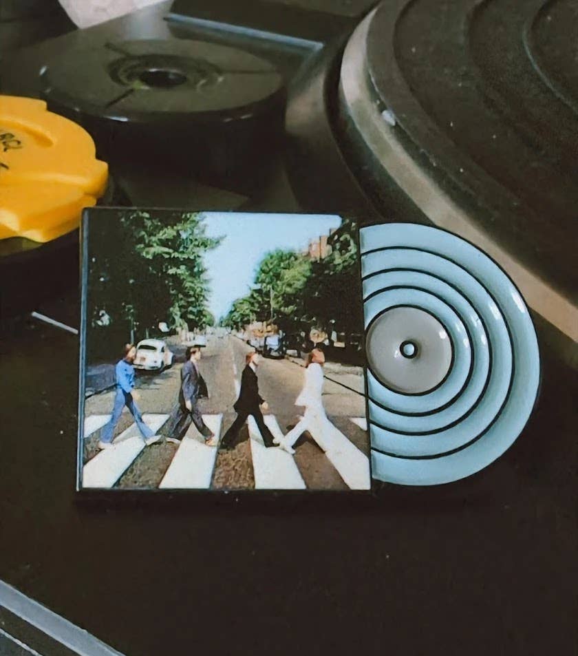 HelloSailorTees - Wholesale Lapel Pin/Button - Beatles Abbey Road Record Album Wave Enamel Pin Rock Pop