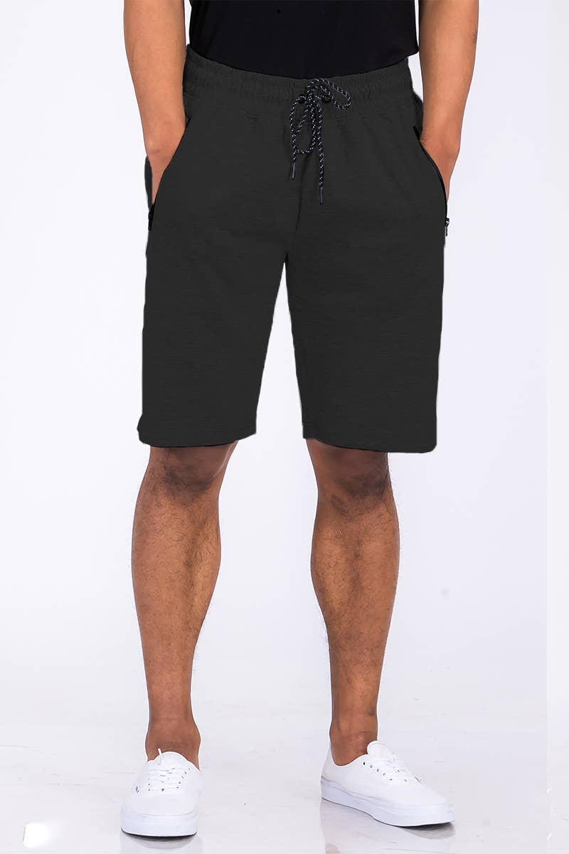 WEIV - Vente Short – homme - SP111 Short de survêtement en coton chiné pour homme1