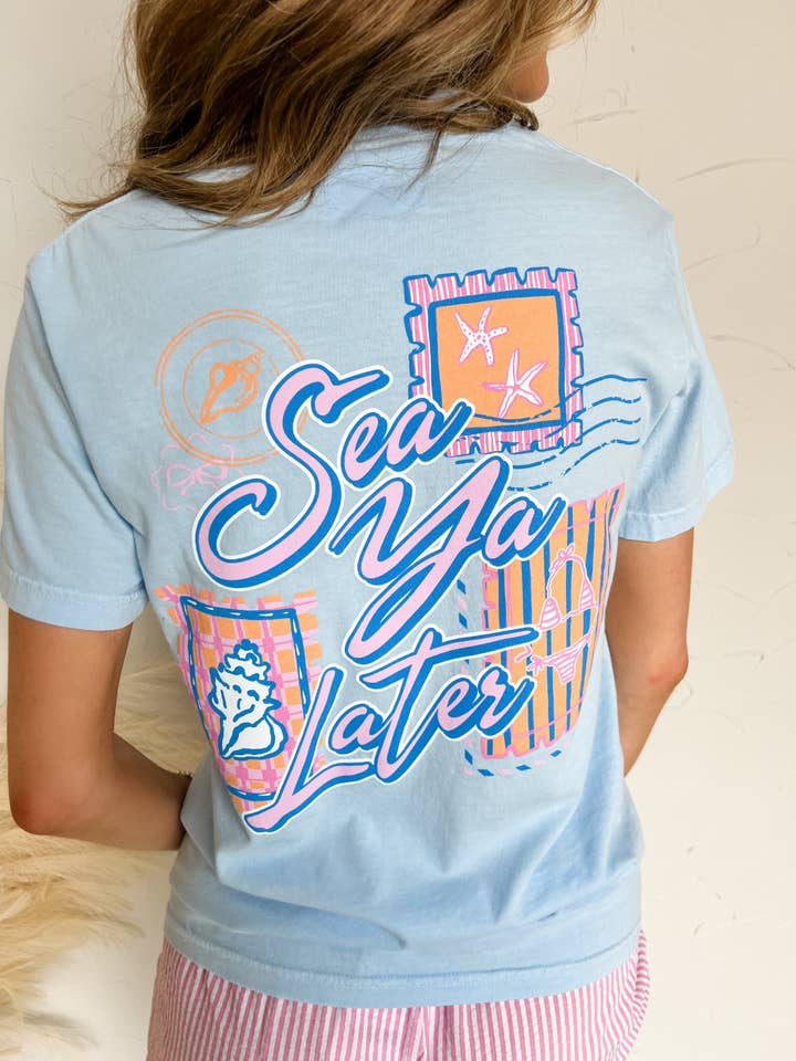 Pierce + Pine - Wholesale Screen Printed T-Shirt - Women's - Sea Ya Later