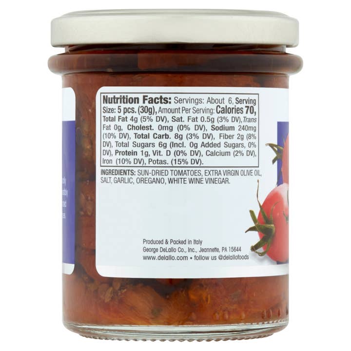 Delallo - Wholesale Olives - Sun-Dried Tomatoes (Whole)1
